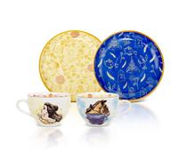 Disney Beauty And The Beast Osso Cina Teacup e Piattino Set Di 2