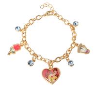 Disney - Beauty & The Beast Multicoloured Enamel Costume Charm Brac... NUOVO