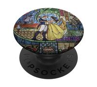 Disney Beauty & The Beast Stained Glass Rose PopSockets PopGrip Intercambiabile