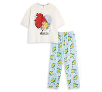 Disney Beige The Little Mermaid Pigiama a maniche corte a gamba lunga Donne