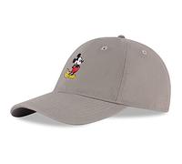 Disney - Berretto da Baseball da Uomo, Motivo Topolino, Regolabile, per Adulti, Grigio Caldo, Large-X-Large