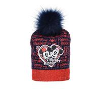Disney Berretto Minnie Mouse per Bambini, Cappello Invernale, Rosa e Blu, Taglie 52-54 (IT, Numero, 54, Blu)