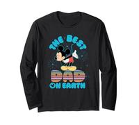 Disney Best Dad on Earth Mickey & Minnie Family Trip Maglia a Manica