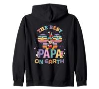 Disney Best Papa on Earth Mickey & Friends Family Trip Felpa con Cappuccio