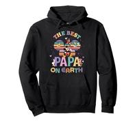 Disney Best Papa on Earth Mickey & Friends Family Trip Felpa con Cappuccio
