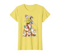 Disney Biancaneve Seven Dwarf Stack Graphic T-Shirt Maglietta