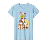 Disney Biancaneve Seven Dwarf Stack Graphic T-Shirt Maglietta