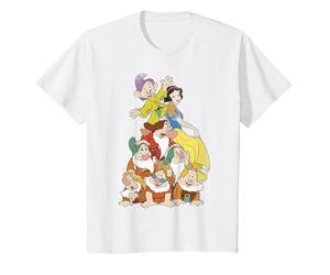 Disney Biancaneve Seven Dwarf Stack Graphic T-Shirt Maglietta