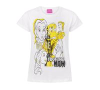 Disney Bianco Belle, Beast T-shirt a maniche corte Ragazze
