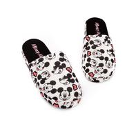 Disney Bianco Mickey Mouse Pantofole Mule Donne