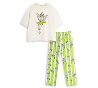 Disney Bianco Tinkerbell Pigiama a maniche corte a gamba lunga Donne