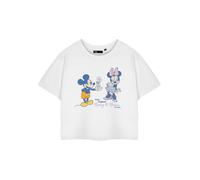 Disney Bianco True Original Mickey & Minnie T-shirt corta a maniche corte Donne