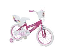 Disney Bicicletta per Bambina Principesse 16 Bianco/Rosa