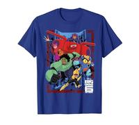 Disney Big Hero 6 TV Group Paint Splat Maglietta, Uomo, Blu Reale, S