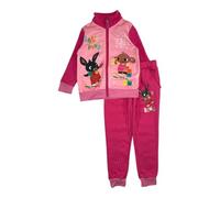Disney BING, Set 2 pezzi, Maglione + Pantaloni da jogging, Bambini, (da 2 a 8 anni), Unisex, Ragazzo, Ragazza, Morbido, carino, Caldo, Felpa + Pantaloni, Modello BIN21-0982 BOX S1-5A, ROSE