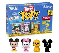 DISNEY BITTY POP VINYL FIGURE 4-PACK MICKEY MOUSE - MINNIE - PLUTO + MISTERY DA