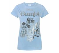 Disney Blu Bambi T-shirt a maniche corte Donne
