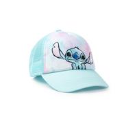 Disney Lilo & Stitch - Berretto da baseball regolabile per ragazze, colore azzurro, cappello casual con grafica Stitch, Merch, protezione solare posteriore in rete, accessorio per bambini, Blu, Taglia