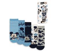 Disney Blu Mickey Mouse Calzini al polpaccio Set di 5 Ragazzi