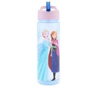 Disney Borraccia con cannuccia, riutilizzabile, per bambini, 600 ml, in polipropilene, prodotto ufficiale Polar Gear, senza BPA e plastica riciclabile, per scuola, asilo, sport, picnic, multicolore