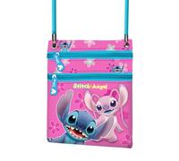 Disney-Borsa a Tracolla Action Verticale, 15.5 x 18 cm, Rosa Stitch