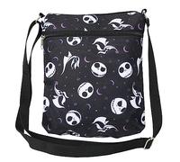 Disney Borsa a tracolla da donna Nightmare Before Christmas Jack Skellington AOP Sling, nero
