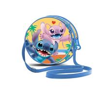 Disney, Borsa a Tracolla Rotonda Unisex Kids, Blu Lilo e Stitch, One size