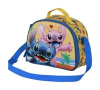 Disney, Borsa Porta Merenda 3D Unisex Kids, Blu Lilo e Stitch, One size
