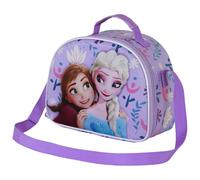 Disney, Borsa Porta Merenda 3D Unisex Kids, Lilla Frozen 2, One size