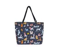 Disney - Borsa tote da donna, borsa grande in tela con stampa dei 101 cani dalmata e di Lilli e il Vagabondo, borsa grande da lavoro con motivi Disney