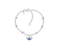 Disney Bracciale Lilo & Stitch per Bambine e Ragazze in Argento, Lunghezza 12-14cm, Gioielli