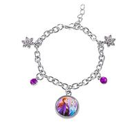 Disney Braccialetto con ciondoli Frozen, con ciondoli Frozen, gioielli donna