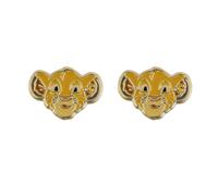 Disney Orecchini a perno placcati in oro giallo Simba Le Roi Leon, placcati oro giallo, Placcato oro giallo