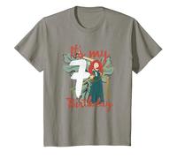 Disney Brave Merida It's My Seventh Birthday Maglietta, Bambini, Ardesia, 6 anni