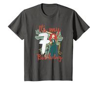 Disney Brave Merida It's My Seventh Birthday Maglietta, Bambini, Asfalto, 2 anni