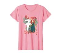 Disney Brave Merida It's My Seventh Birthday Maglietta, Donna, Rosa, XL