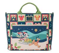 Disney by Loungefly Canvas Tote Bag Mickey and Minnie Holiday