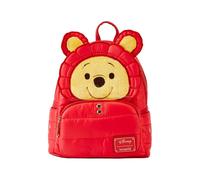Zaino per bambini Loungefly Disney Winnie the Pooh Rainy Day Puffer Jacket Rouge 22,5x26,25x11,25 cm