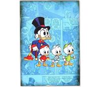 Disney Calamita (magnete) Zio Paperone Uncle Scrooge Per Frigorifero Cameretta da Collezione Stampa su Legno 10x6 cm