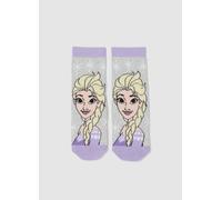 DISNEY, Calzini Antiscivolo Grigi Da Bambina In Misto Cotone Di Frozen, Multicolor, Taglia: 31/33