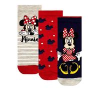 Disney Calzini Confezione da 3 per Ragazze Topolina Multicolore 16/19
