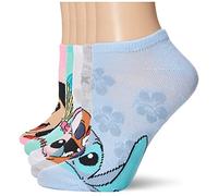Disney - Calzini invisibili da donna con motivo Lilo & Stitch, confezione da 5