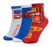 Disney Calzini per bambino Cars Saetta set 3 paia di calze in cotone bimbo Tg.23/26 7115