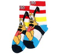 DISNEY Calzino 'Mickey Mouse Pluto' blu / giallo / rosso fuoco / nero Bambini DISNEY 23-26