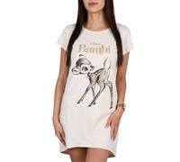 Disney Camicia da Notte da Donna, 100% Cotone, Maglietta da Notte per L'Estate (Disney Bambi, S)