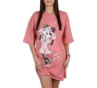 Disney Camicia da Notte da Donna, 100% Cotone, Maglietta da Notte per L'Estate (Disney Minnie Mouse, XL)