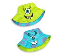 Disney Cappello da Pescatore Reversibile di Monsters INC | Verde con Mike Wazowski e Blu con Sulley Character Design | Cappello Leggero Unisex | Merce di Monsters INC