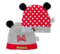 Disney Cappello Minnie Mouse in Confezione da 2-2 Modelli, Taglia 86/92