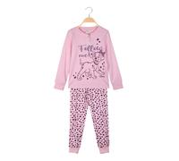 Disney Carica dei 101 Pigiama lungo da bambina in cotone interlock - rosa