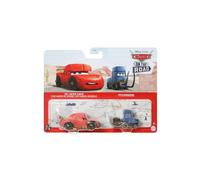 Disney Cars 2023 1:55 Scala Diecast 2 Pack on the Road (Cave Lightning McQueen e Pitstoposaurus)
